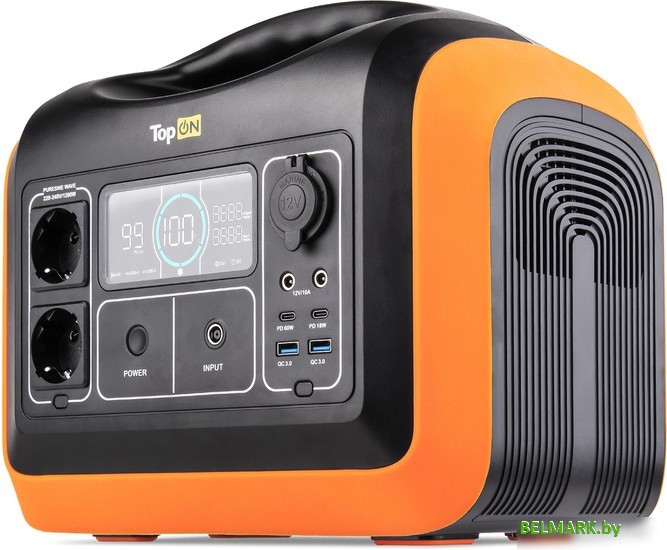 Портативная зарядная станция TopON TOP-X1200 (черный/оранжевый) - фото