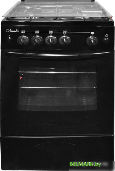 Кухонная плита Лысьва ГП 400 МС-2у (черный, стеклянная крышка) - фото