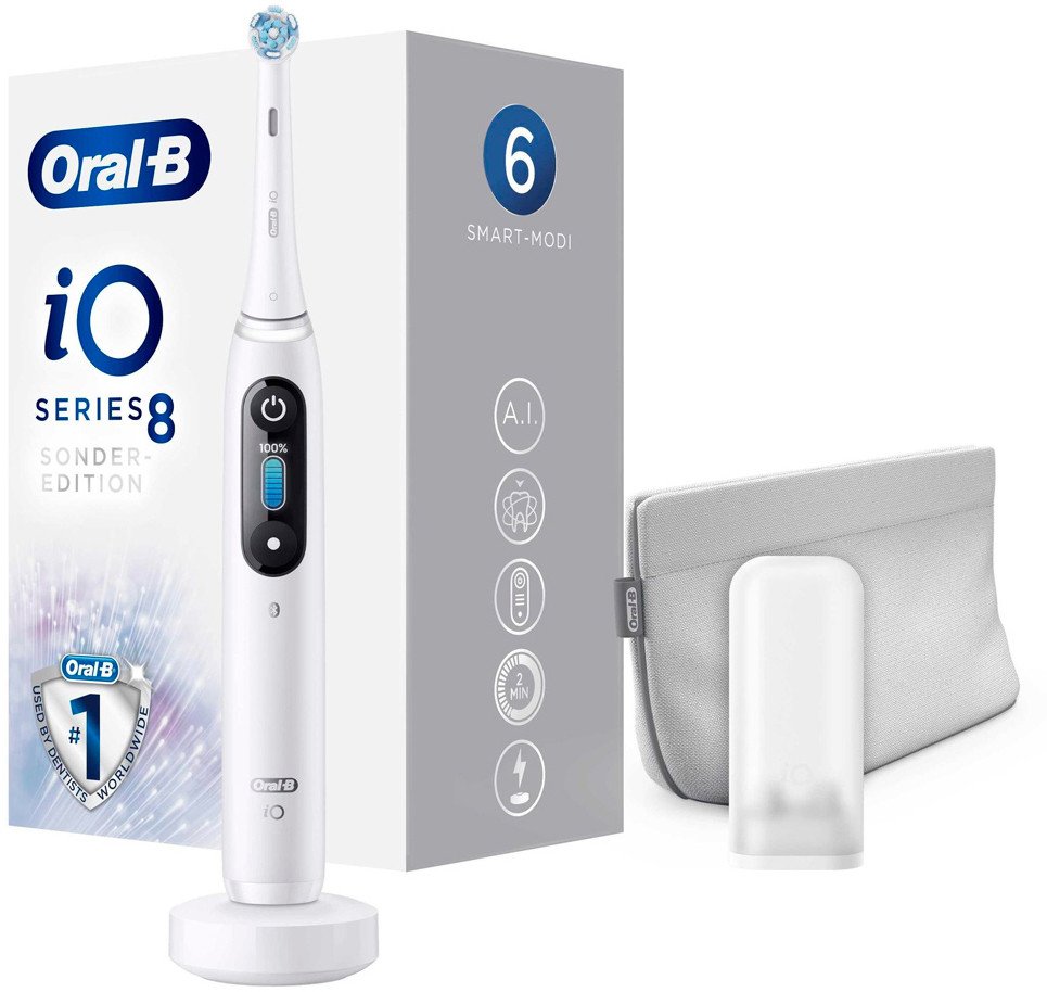 Электрическая зубная щетка Oral-B iO 8 White Alabaster Sonder Edition - фото
