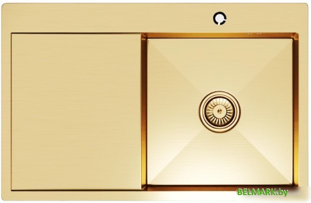 Кухонная мойка Mixline Pro 552919 (золото, с сифоном) - фото