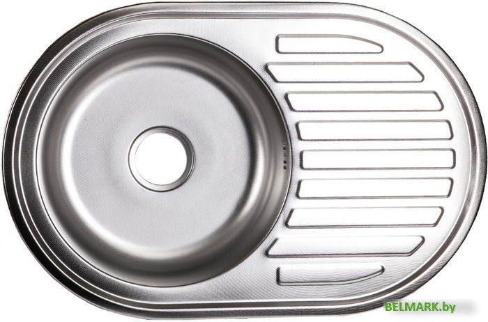 Кухонная мойка AKS Овальная 77x50 (декорированная) - фото