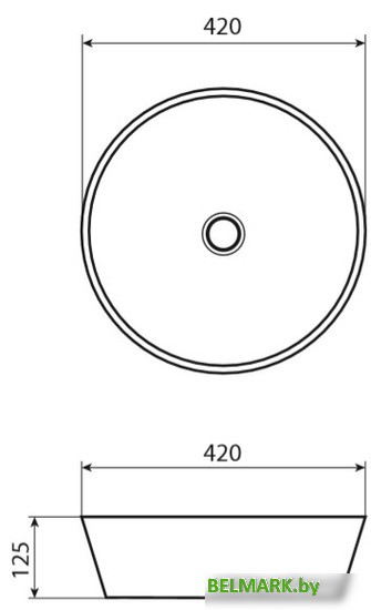 Умывальник Allen Brau Liberty 4.32002.20 (без перелива) - фото2