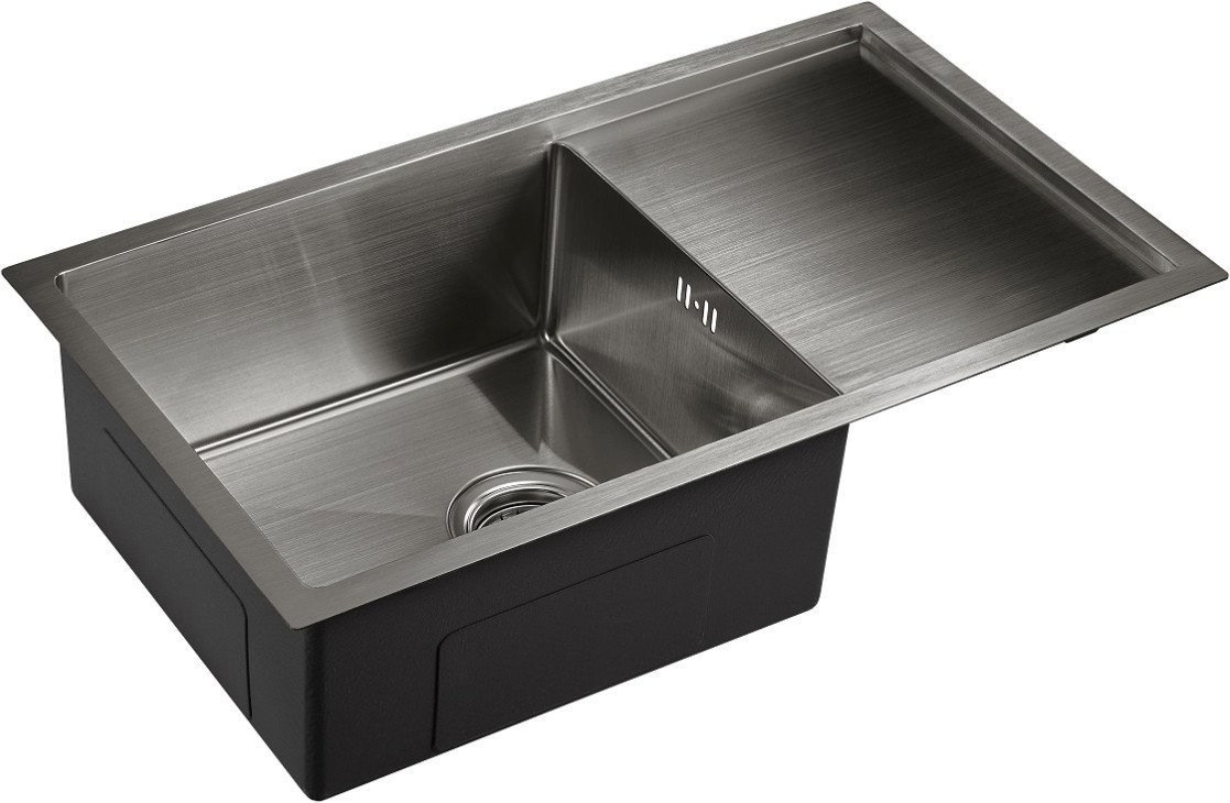 Кухонная мойка Emar EMB-124 PVD Nano Dark - фото