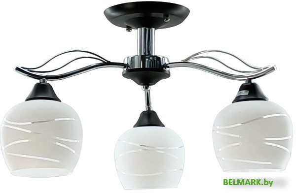 Люстра средней высоты Aitin Pro НПБ 02-3x60-105 S5119/3 (хром/черный) - фото