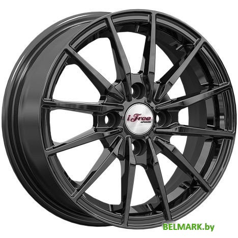 Литые диски iFree Финчер (KC1119) 14x5.5" 4x108мм DIA 63.35мм ET 35мм BK - фото