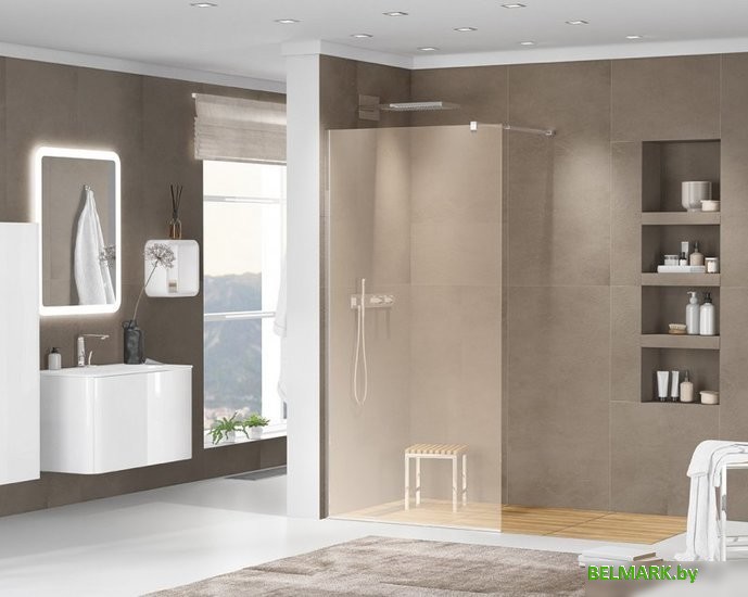 Душевая стенка Cezares LIBERTA-L-1-110-120-BR-Cr - фото2