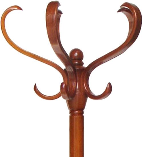 Вешалка для одежды Мебелик В 2Н (средне-коричневый) - фото2