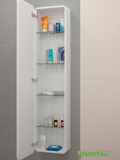 Мебель для ванных комнат Misty ЛОРЕНЦО Зеркало-пенал 400х1600, с розеткой LED - МВК009 - фото2