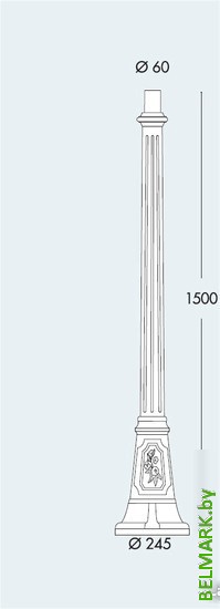Фонарный столб Fumagalli Artu 000.158.000.A0 - фото2