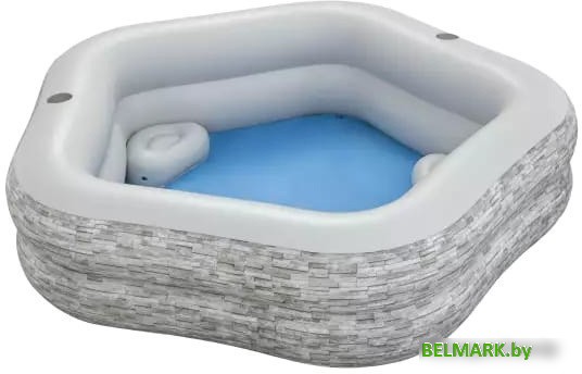 Надувной бассейн Bestway Splash Paradise 54423 (213х206х53) - фото