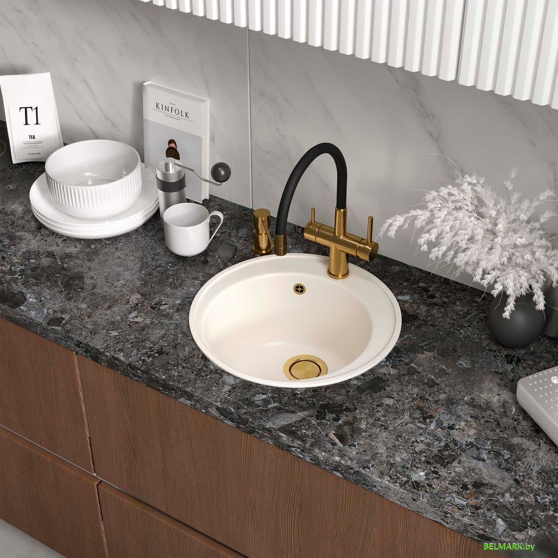 Кухонная мойка Reflexion Arena RF0148WH - фото