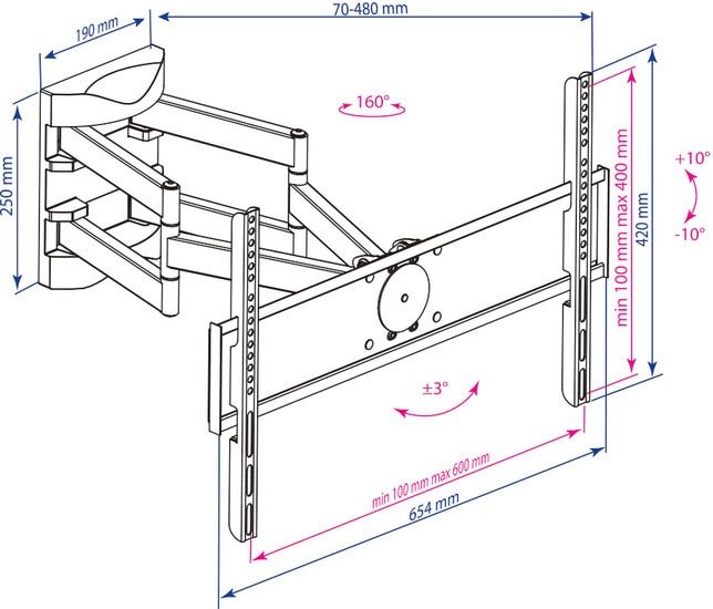 Кронштейн Kromax ATLANTIS-55 - фото2