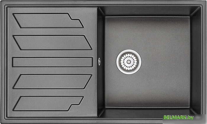 Кухонная мойка Granula GR-8601 (черный) - фото