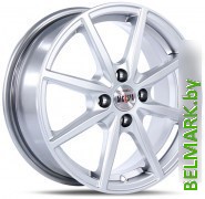 Литые диски Alcasta M63 15x6" 4x100мм DIA 60.1мм ET 40мм BKF - фото