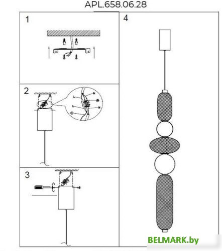 Подвесная люстра Aployt APL.658.06.28 - фото2