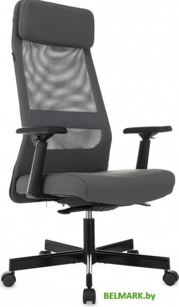 Офисное кресло Бюрократ T-995 (серый TW-01, сетка/ткань) - фото