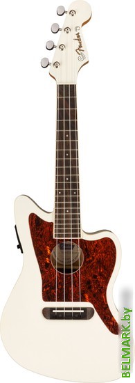 Электроукулеле Fender Fullerton Jazzmaster Uke Olympic White - фото