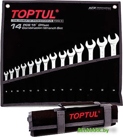 Набор ключей Toptul GPAB1602 16 предметов - фото