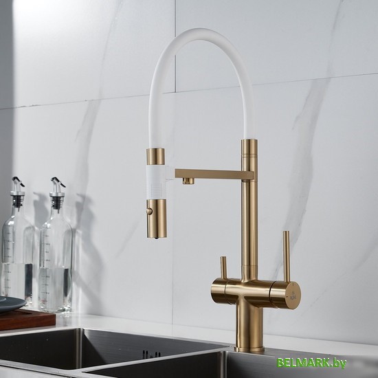 Смеситель Rose R958E (золотой сатин) - фото2