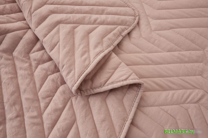 Набор текстиля для спальни Sofi De MarkO Мориц 160х220 Пок-МЦ-пд-160х220 (пудра) - фото2