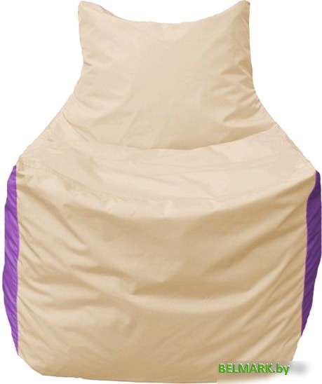 Кресло-мешок Flagman Фокс Ф2.1-138 (слоновая кость/сиреневый) - фото2