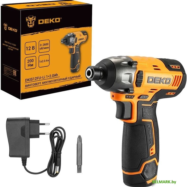 Винтоверт Deko DKIS12FU-Li 085-1110 (с 1-им АКБ) - фото