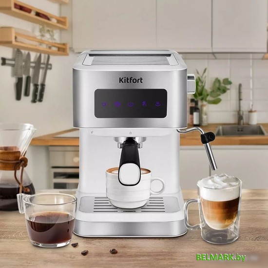 Рожковая бойлерная кофеварка Kitfort KT-7139 - фото2