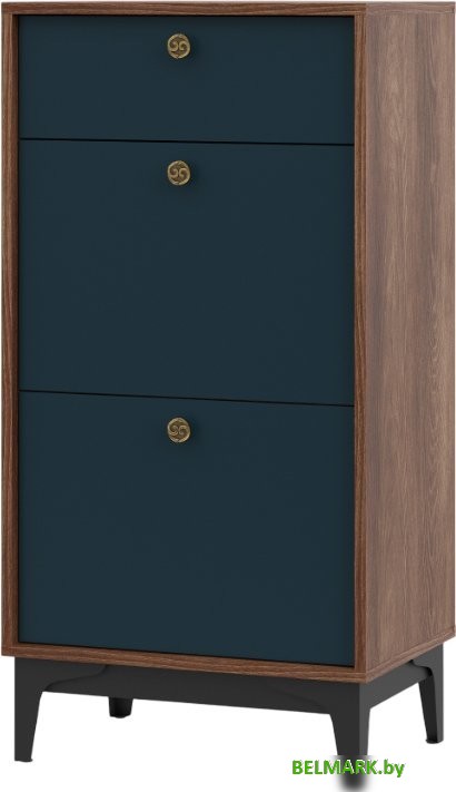 Тумба НК-Мебель Brass KM-4 (синий) - фото