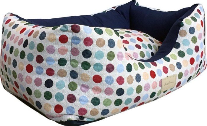 Лежак AntePrima Celine CEPOISBLU02 (горошек белый/синий) - фото