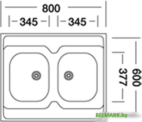 Кухонная мойка Kromevye N 432 K - фото2