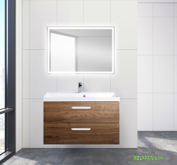 BelBagno Тумба под умывальник Aurora-900-2C-SO-RT (rovere tabacco) - фото2