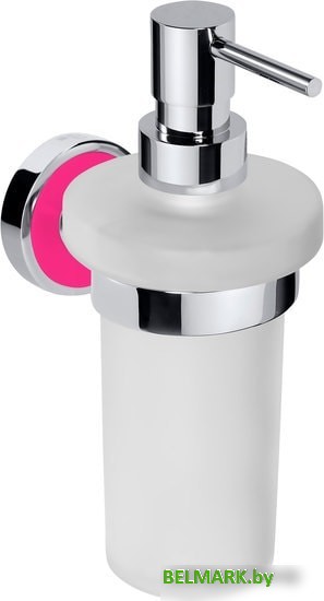 Дозатор Bemeta Trend-I 104109018F (хром/розовый) - фото
