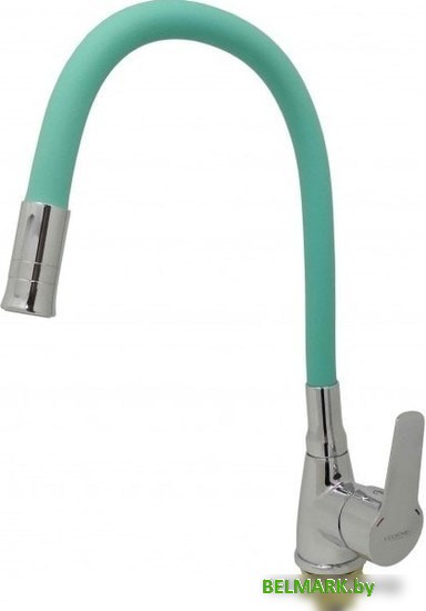 Смеситель Ledeme L4699-11 (хром/бирюзовый) - фото