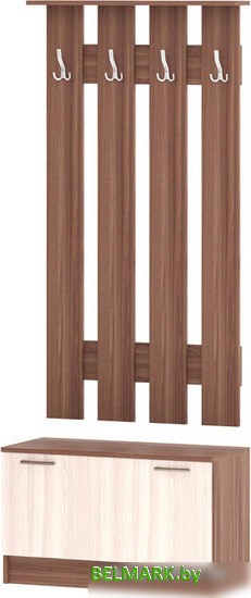 Стенка Памир ПЛ-2 (ясень шимо темный/ясень шимо светлый) - фото