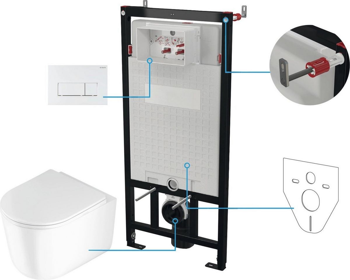 Унитаз подвесной Deante Jasmin CDJA6ZPW - фото