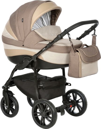 Универсальная коляска Indigo indigo (2 в 1, In 05, коричневый) - фото