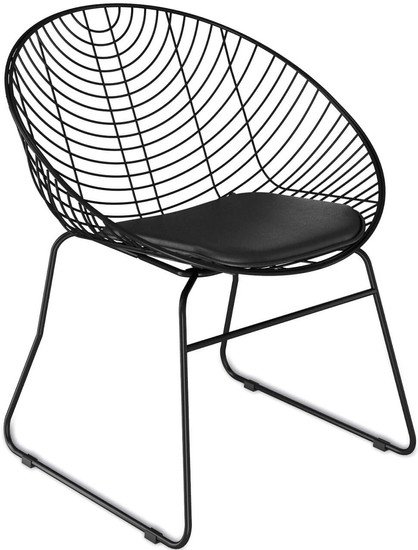 Стул с подлокотниками Sheffilton SHT-S127-CN1 (черный) - фото