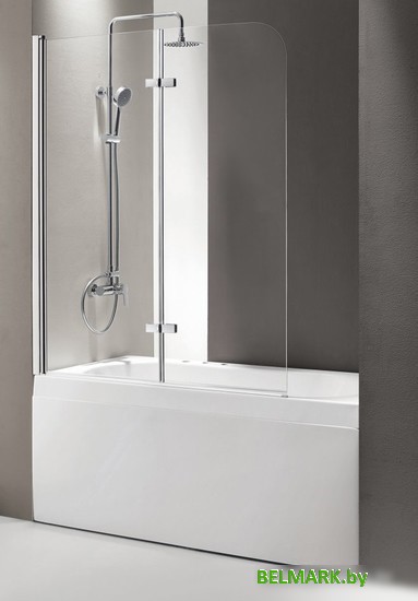 Стеклянная шторка для ванны Cezares ECO-O-V-21-120/140-C-Cr - фото