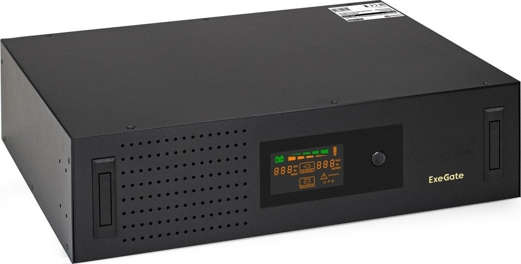 Источник бесперебойного питания ExeGate ServerRM UNL-3000.LCD.AVR.2SH.3C13.USB.3U - фото2