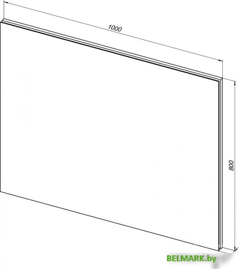 Aquanet Зеркало Гласс 100 LED 00274134 - фото2
