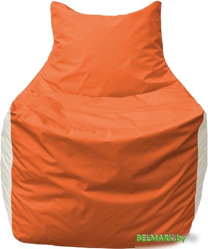 Кресло-мешок Flagman Фокс Ф2.1-189 (оранжевый/белый) - фото2