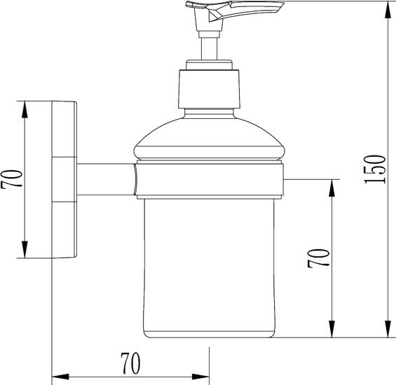 Дозатор для жидкого мыла Ledeme L1927 - фото2