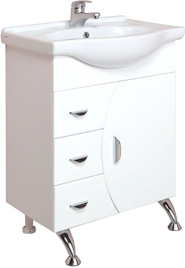 Onika Тумба с умывальником Луна 60.106 106005 + Селигер 60 1WH110268 - фото