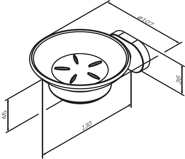 Мыльница AM.PM Sense L A7434200 - фото2