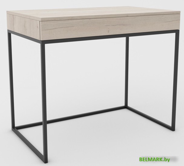 Туалетный столик без зеркала Hype Mebel Авелин 70x40 (черный/древесина белая) - фото