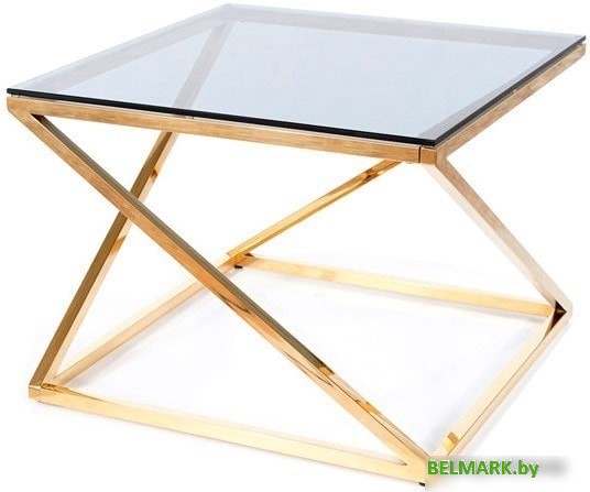 Журнальный столик Signal Liam (дымчатый/золотой) - фото2
