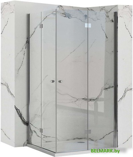 Душевая дверь Rea Fold Modul 90 N2 (хром/прозрачное стекло) - фото