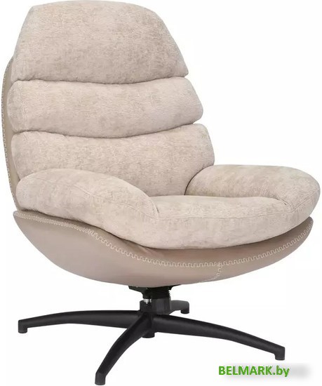 Интерьерное кресло Signal Giselle (бежевый tap. 241/бежевый tap. 237/черный мат) - фото