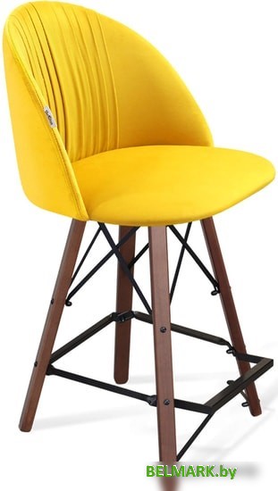 Стул Sheffilton SHT-ST35-1/S80-1 (имперский желтый/темный орех/черный) - фото