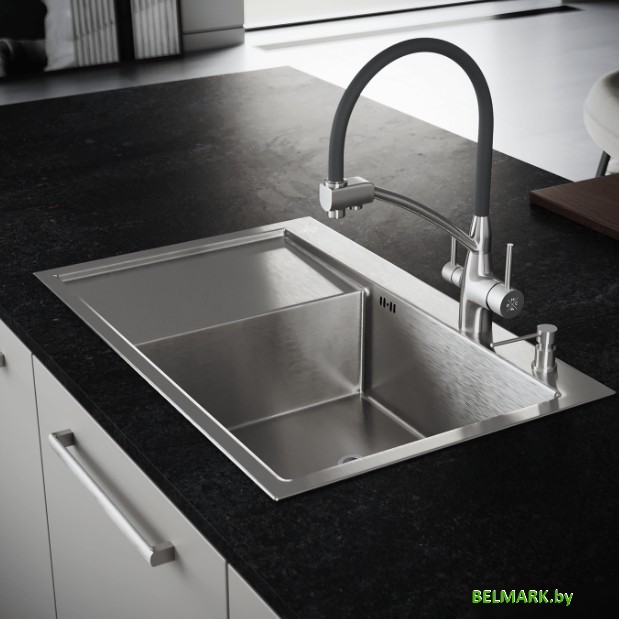 Кухонная мойка РМС MRK-7851R (с дозатором) - фото2